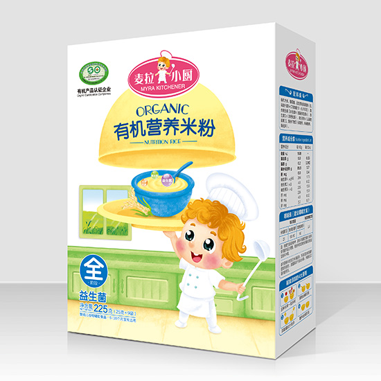    麥拉小廚-有機(jī)米粉盒裝-益生菌
