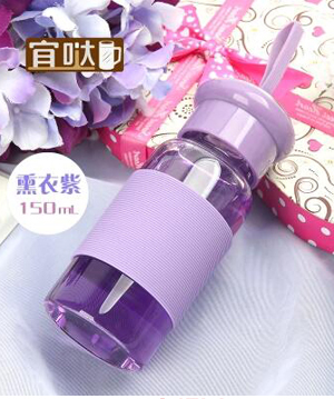  宜噠高硼硅酷帥玻璃杯熏衣紫