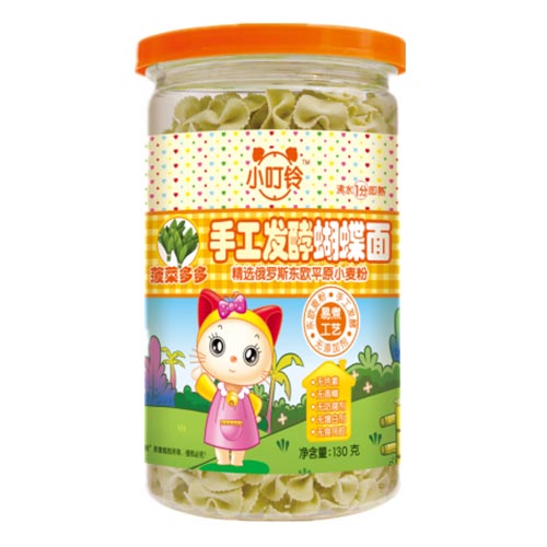  小叮鈴手工發(fā)酵蝴蝶面菠菜