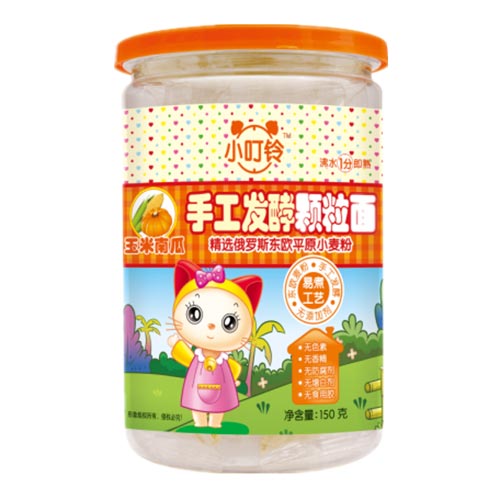  小叮鈴手工發(fā)酵顆粒面玉米南瓜
