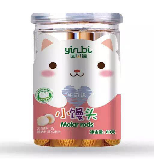   因貝佳牛奶味小饅頭