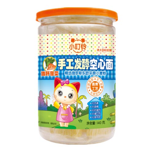  小叮鈴手工發(fā)酵空心面豬肝菠菜