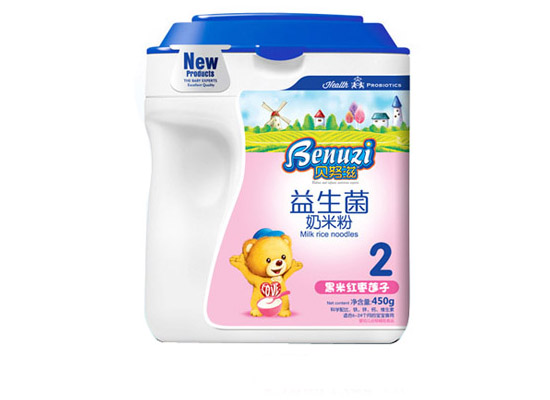    貝努滋黑米紅棗蓮子益生菌奶米粉