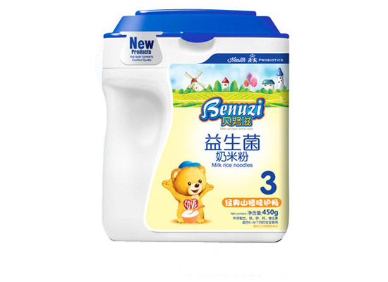    貝努滋經(jīng)典山楂味護(hù)暢益生菌奶米粉