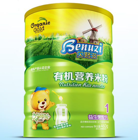    貝努滋益生菌有機(jī)營(yíng)養(yǎng)米粉1段