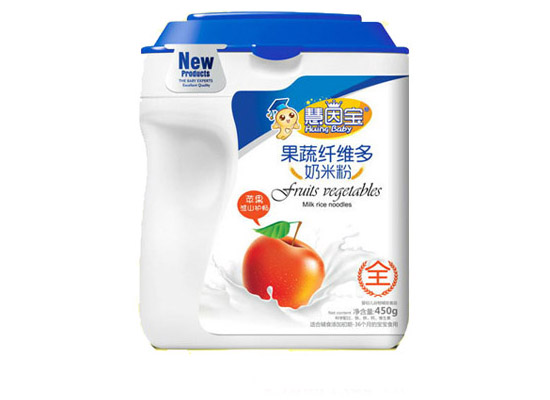   慧因寶蘋果淮山果蔬纖維多奶米粉