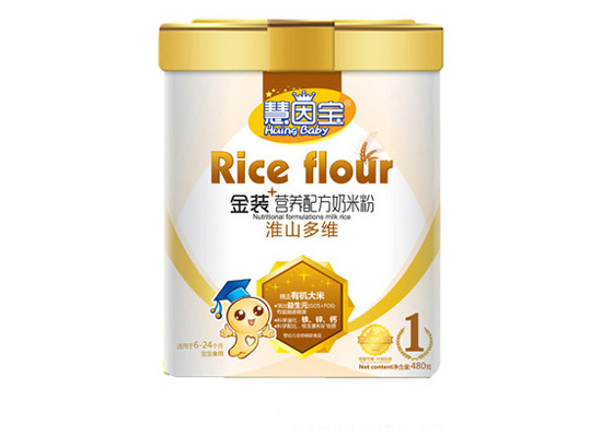   慧因?qū)毣瓷蕉嗑S金裝營養(yǎng)配方奶米粉