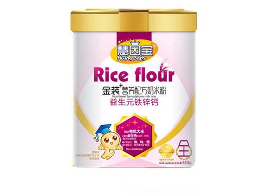  慧因?qū)氁嫔F鋅鈣金裝營養(yǎng)配方奶米粉