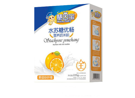 慧因?qū)毠_紛纖維水蘇糖奶米粉盒裝