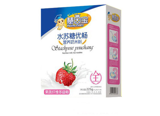    慧因?qū)毠呃w維多益暢水蘇糖奶米粉盒裝