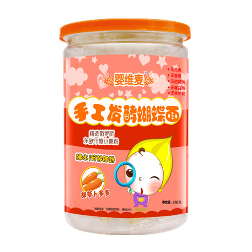  嬰維麥手工發(fā)酵蝴蝶面胡蘿卜