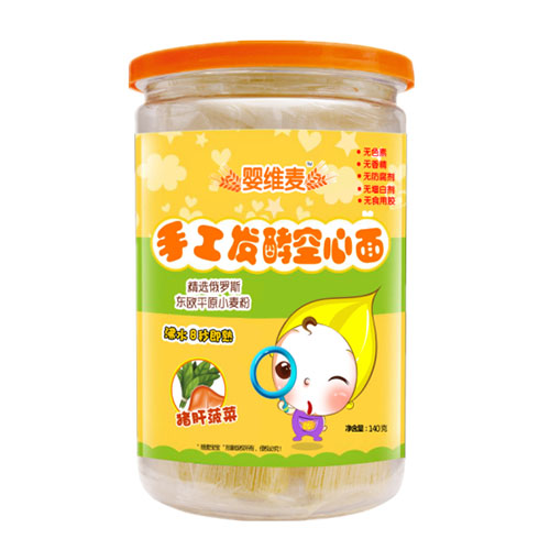  嬰維麥?zhǔn)止ぐl(fā)酵空心面豬肝菠菜