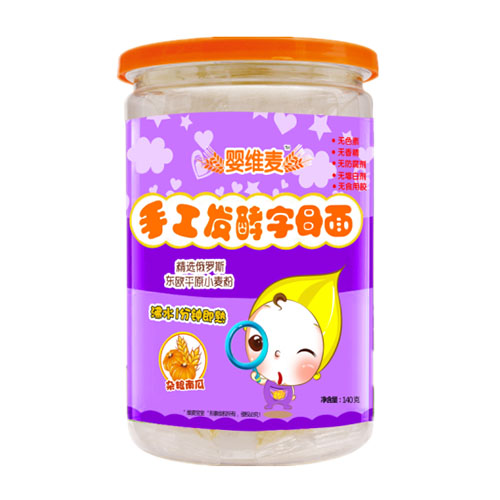  嬰維麥手工發(fā)酵字母面雜糧南瓜
