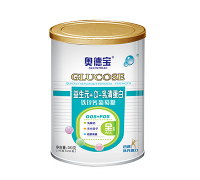   奧德寶益生元乳清蛋白鐵鋅鈣葡萄糖