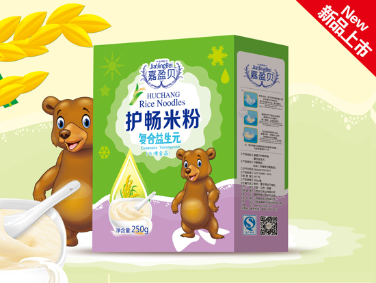   嘉盈貝復(fù)合益生元護(hù)暢米粉盒裝