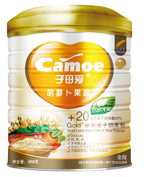  子母愛嬰幼胡蘿卜果蔬奶米粉