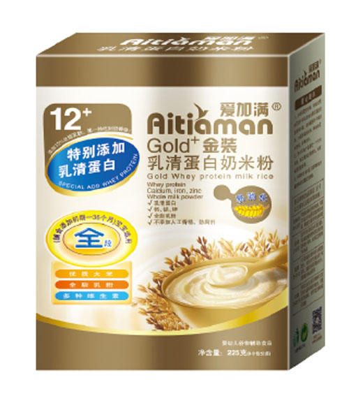   愛加滿乳清蛋白奶米粉盒裝