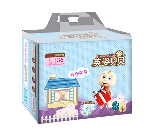   英姿貝貝環(huán)抱貼身紙尿褲L