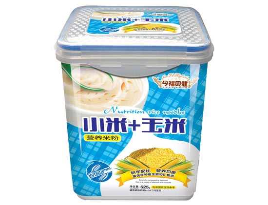  今福贝健小米+玉米米粉透明方桶