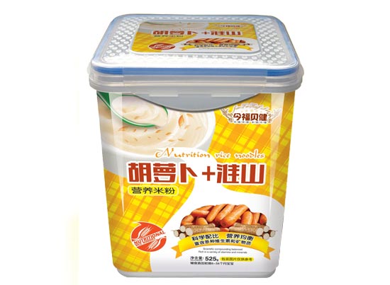  今福贝健胡萝卜+淮山米粉透明方桶