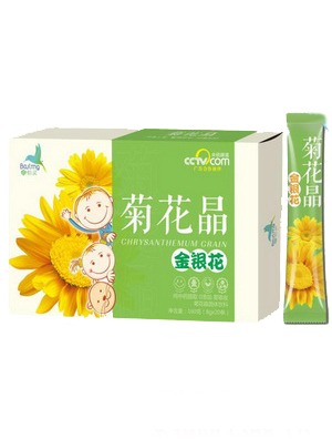  佰靈金銀花菊花晶盒裝