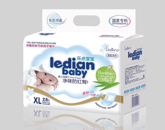      樂點寶寶凈味防紅臀尿片XL28片