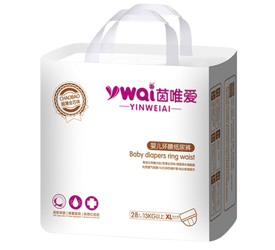 茵唯爱婴儿环腰纸尿裤XL28