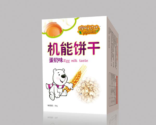   咿呀貝比蛋奶味機能餅干