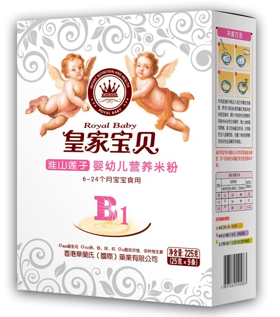  皇家寶貝225克營養(yǎng)米粉米粉-淮山蓮子