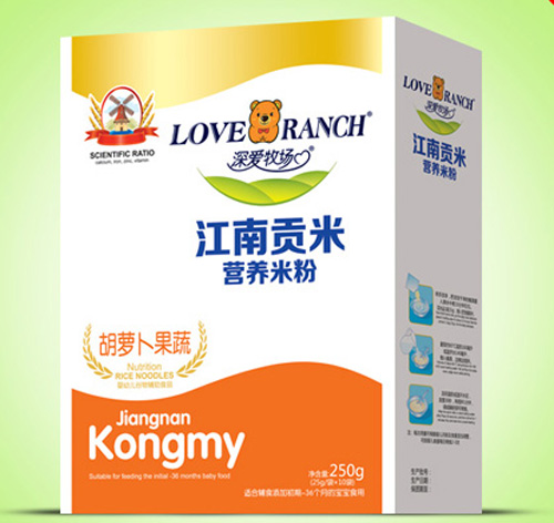  深愛牧場胡蘿卜果蔬江南貢米米粉盒裝