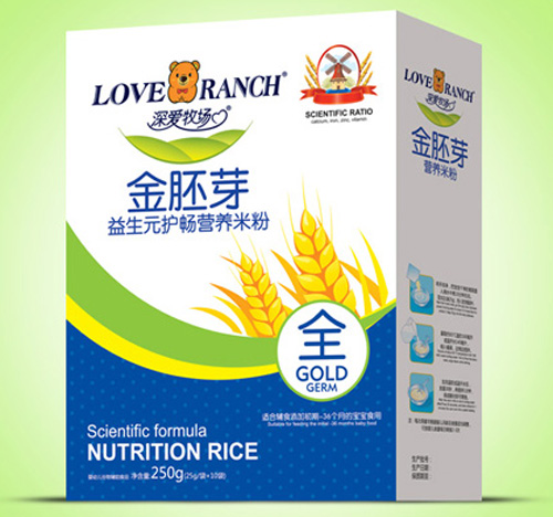 深愛牧場益生元護(hù)暢金胚芽米粉盒裝全段