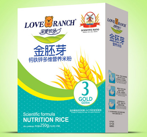  深愛牧場鈣鐵鋅多維金胚芽米粉盒裝3段
