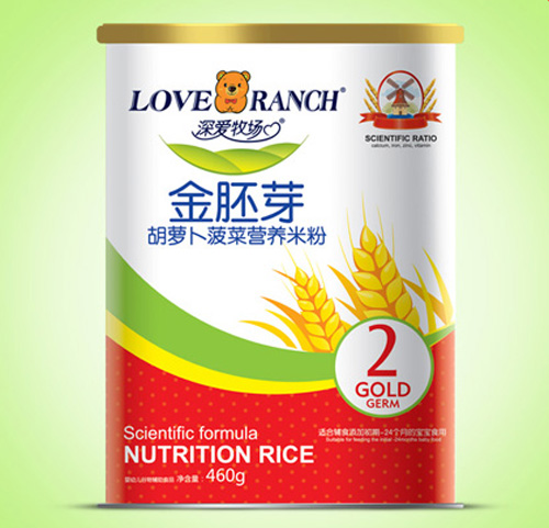  深愛牧場胡蘿卜菠菜金胚芽米粉紙聽2段