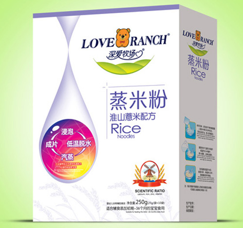   深愛牧場淮山薏米蒸米粉盒裝