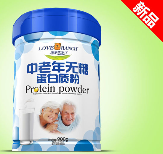 深愛牧場中老年無糖金裝蛋白質粉鐵聽