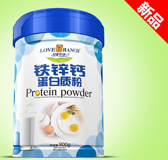   深愛牧場鐵鋅鈣金裝蛋白質粉鐵聽
