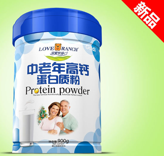   深愛牧場中老年高鈣金裝蛋白質粉鐵聽