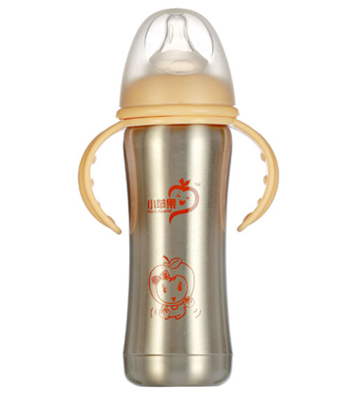  小蘋果不銹鋼奶瓶120ml
