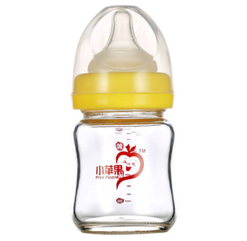  小蘋果抗摔玻璃奶瓶120ml