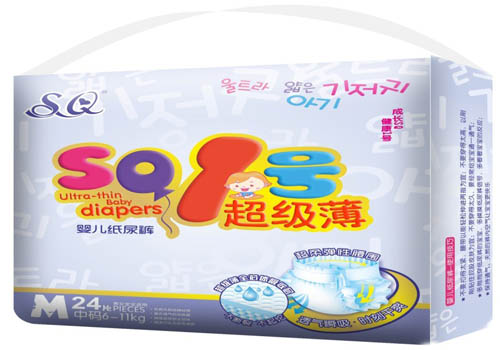  SQ1號超級薄嬰兒紙尿褲M碼24片