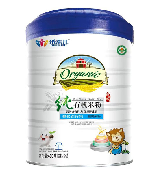    米素兒純有機強化鐵鋅鈣米粉