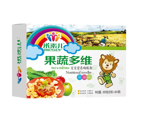  米素兒果蔬多維寶寶營(yíng)養(yǎng)蝴蝶面
