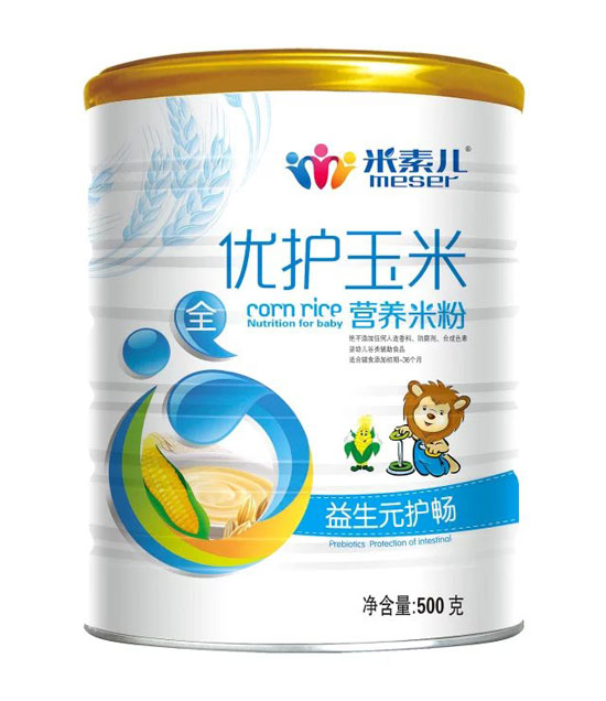  米素兒益生元優(yōu)護玉米營養(yǎng)米粉聽裝