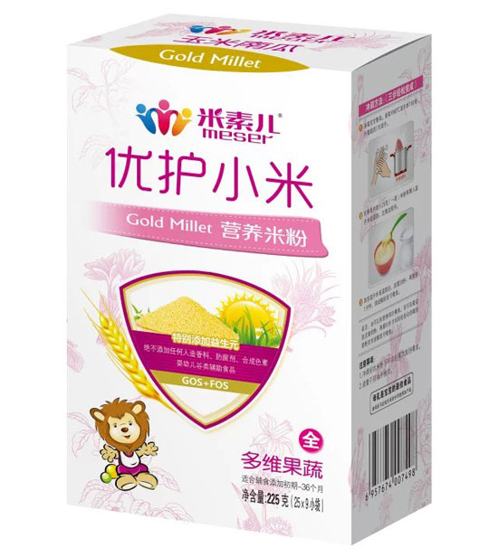   米素兒多維果蔬優(yōu)護小米營養(yǎng)米粉盒裝