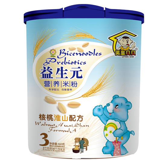  英皇貝貝核桃淮山益生元米粉3段