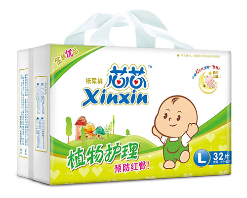   芯芯植物護理紙尿褲L32片（中包）