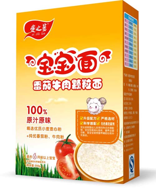  愛(ài)之藍(lán)番茄牛肉顆粒面