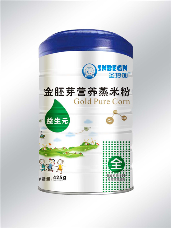    圣培加金胚芽營養(yǎng)蒸米粉益生元配方罐裝