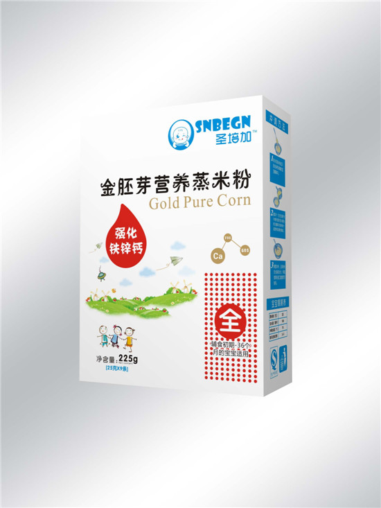    圣培加金胚芽營養(yǎng)蒸米粉強(qiáng)化鈣鐵鋅配方盒裝