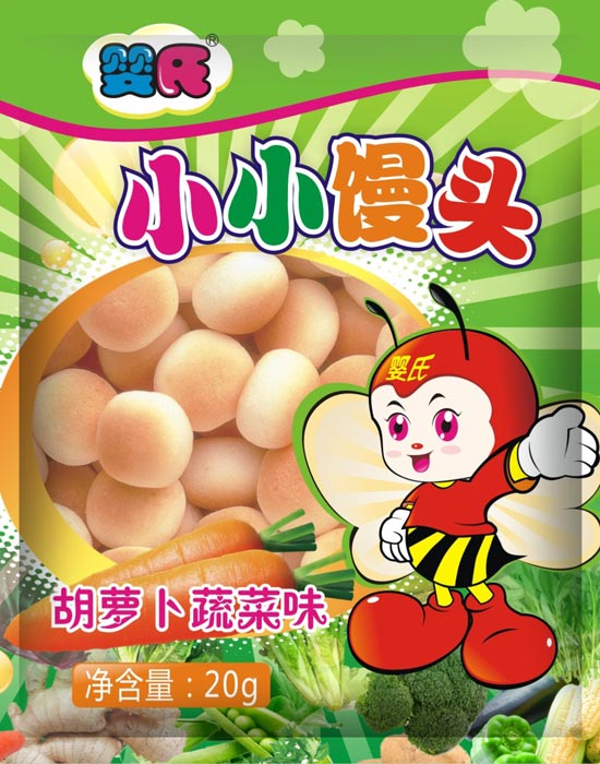    嬰氏胡蘿卜蔬菜味小小饅頭